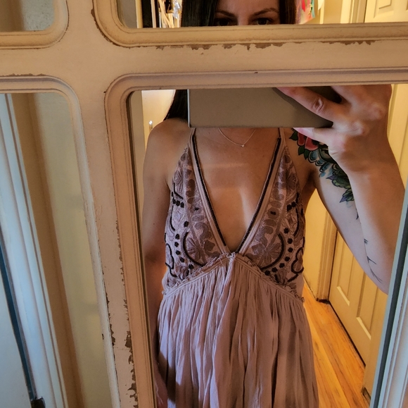 Rare Free People Embroidered/Beaded Dress - Picture 12 of 12
